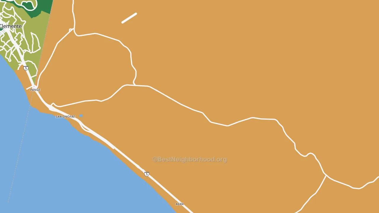 Camp Pendleton, CA map of internet competition