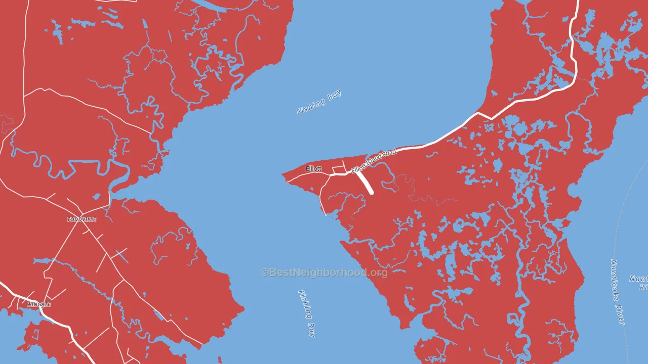 Elliott, MD map of internet competition