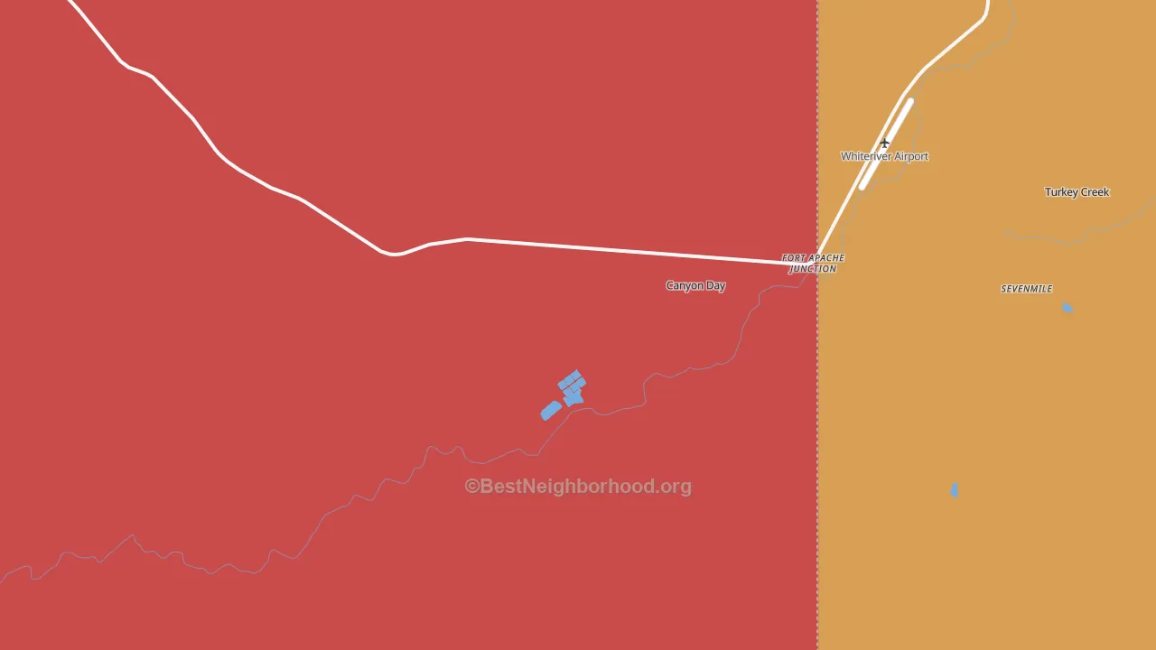Fort Apache Junction, AZ map of internet competition