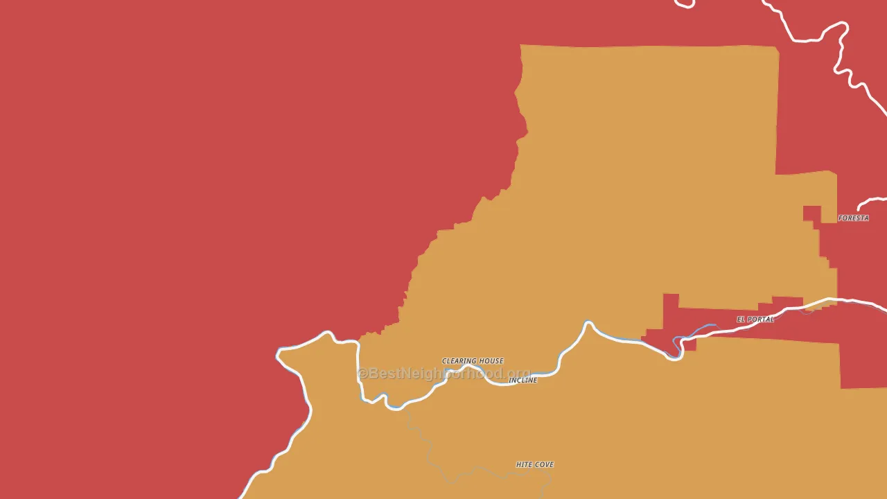 Incline, CA map of internet competition
