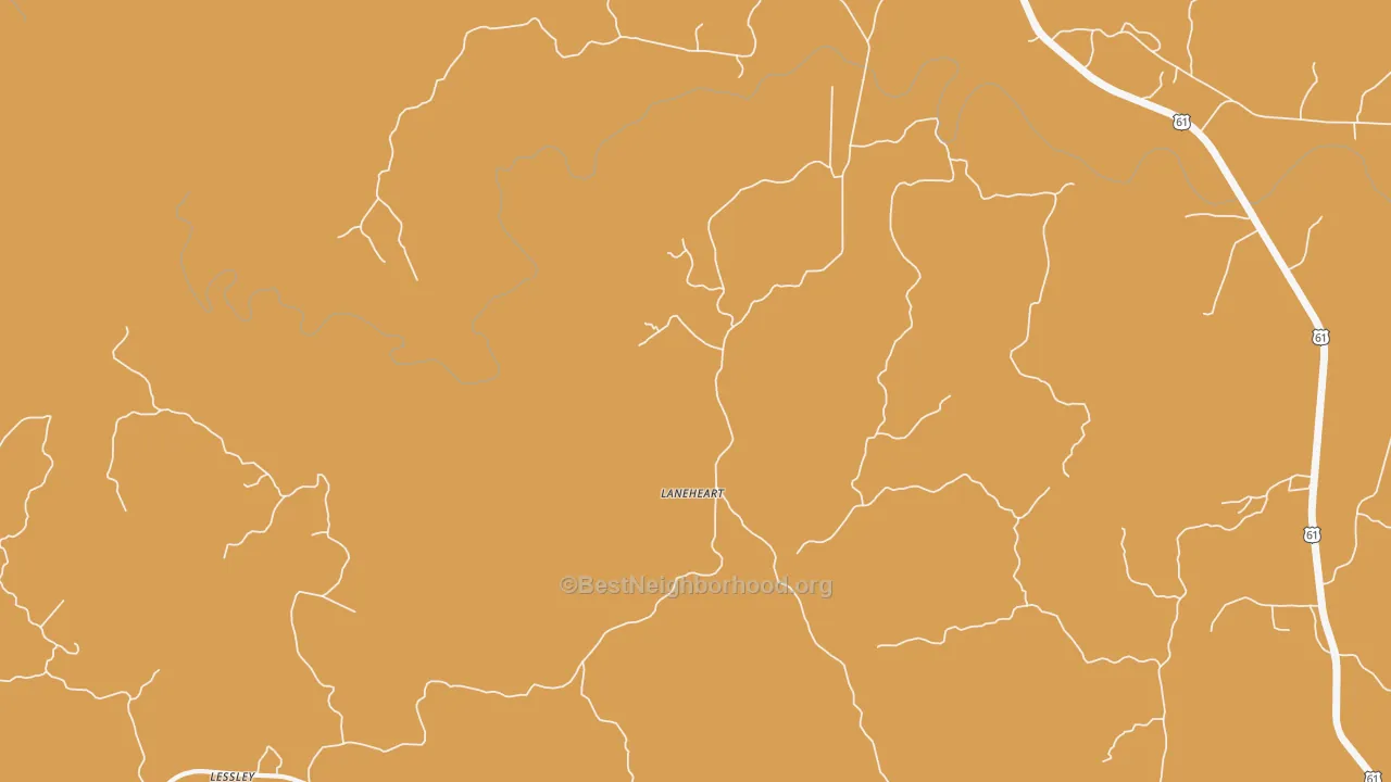 Laneheart, MS map of internet competition