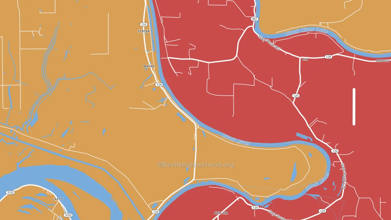 Mayna, LA map of internet competition