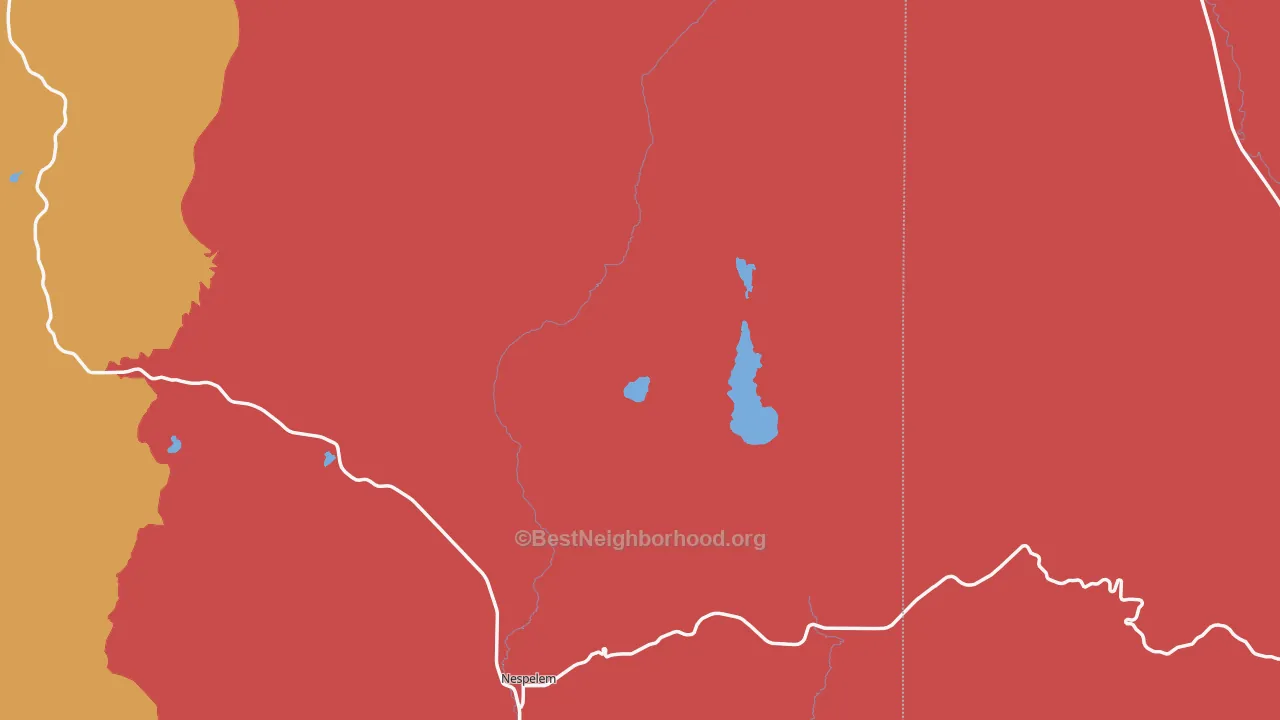 Nespelem Community, WA map of internet competition