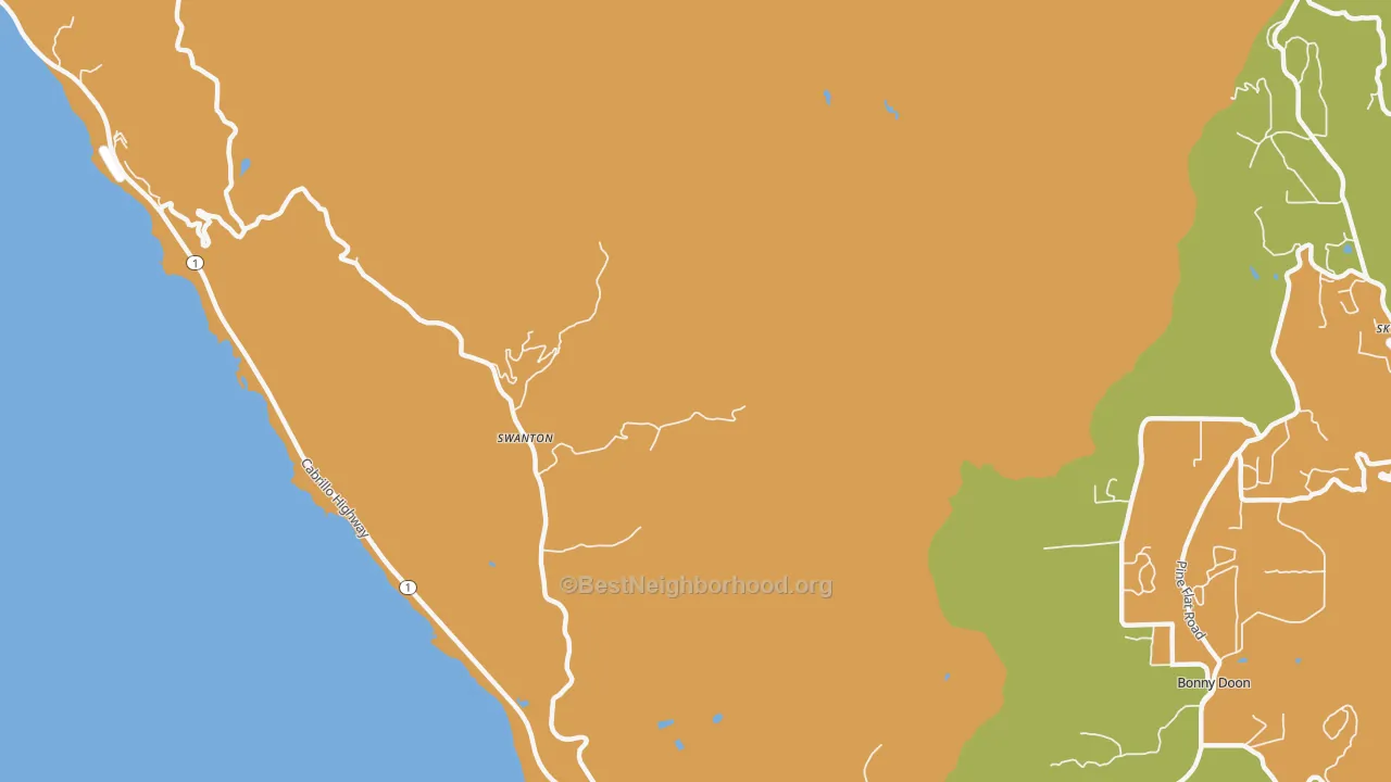 Swanton, CA map of internet competition