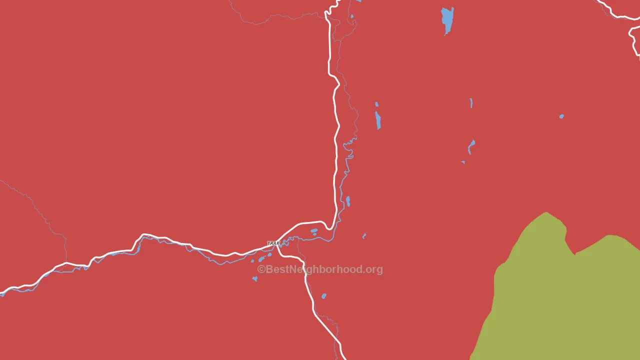 Yaak, MT map of internet competition