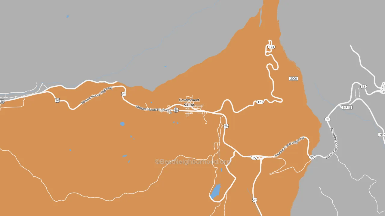 Government Camp Communications availability map