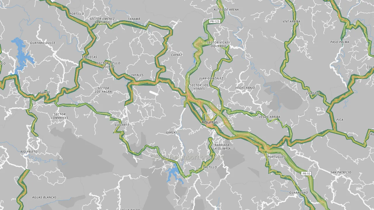 00601, PR Map of Noise Levels in 00601