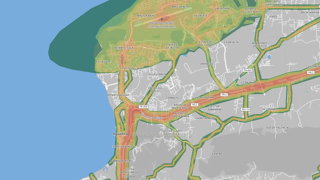 00603, PR Map of Noise Levels in 00603