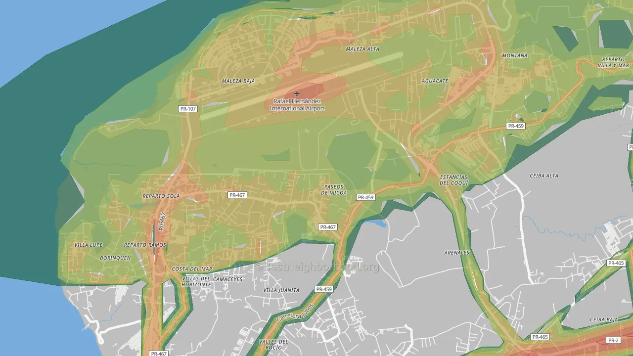 00604, PR Map of Noise Levels in 00604