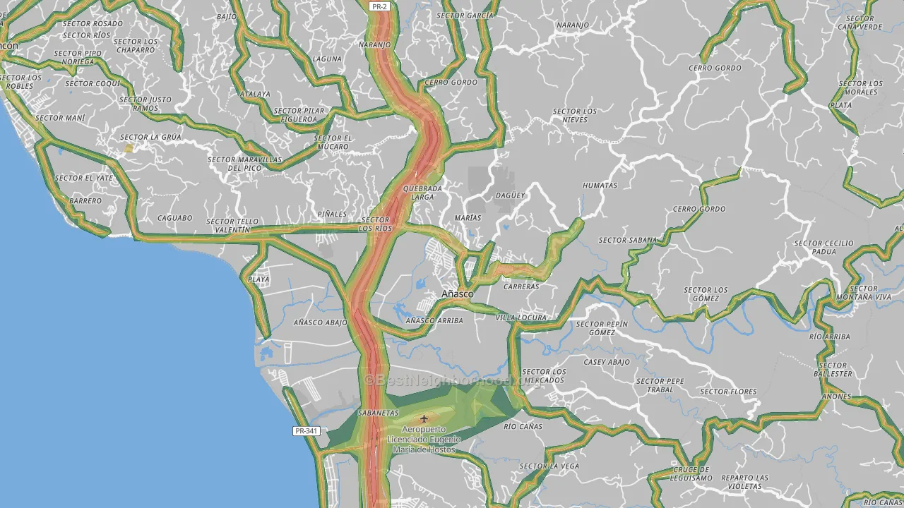 00610, PR Map of Noise Levels in 00610