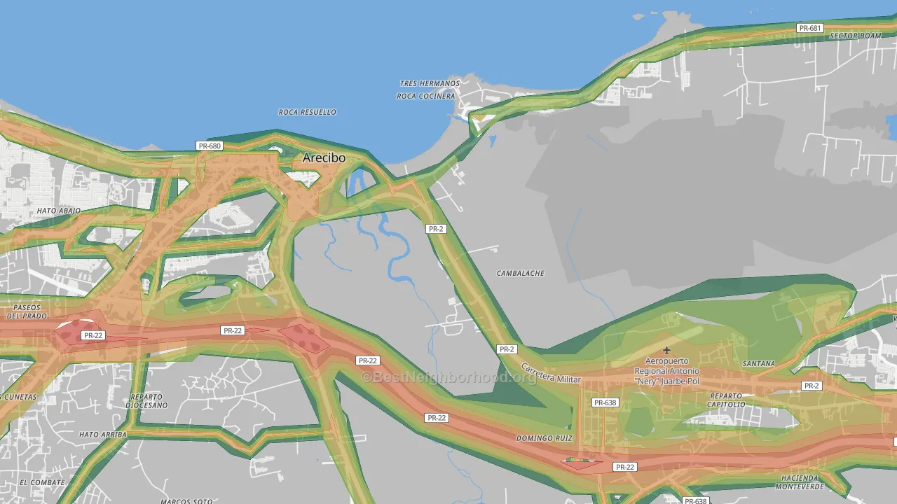 00614, PR Map of Noise Levels in 00614