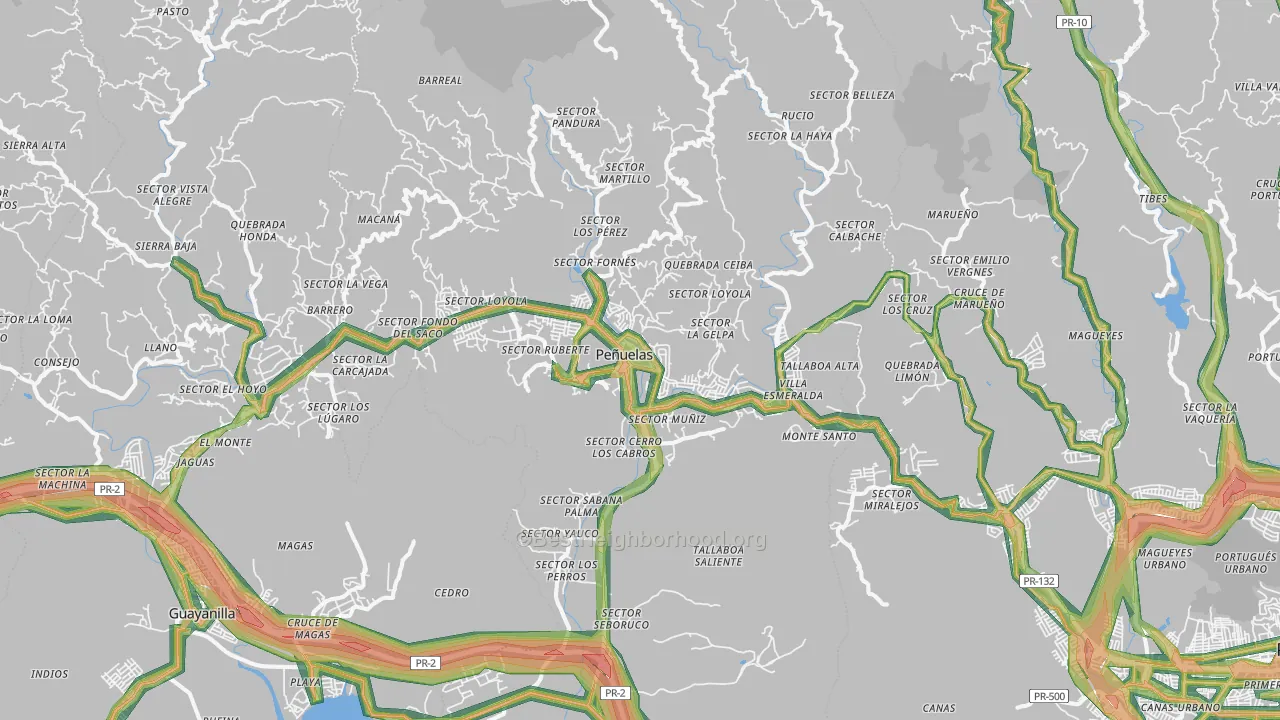 00624, PR Map of Noise Levels in 00624