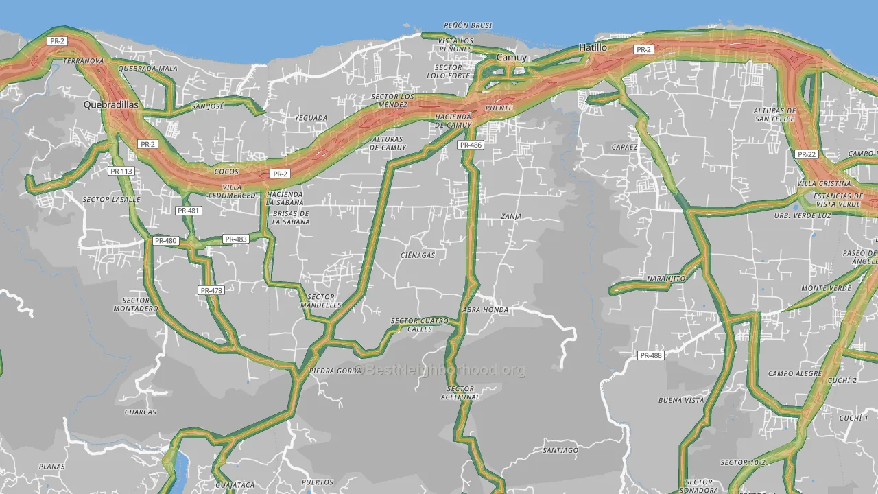 00627, PR Map of Noise Levels in 00627
