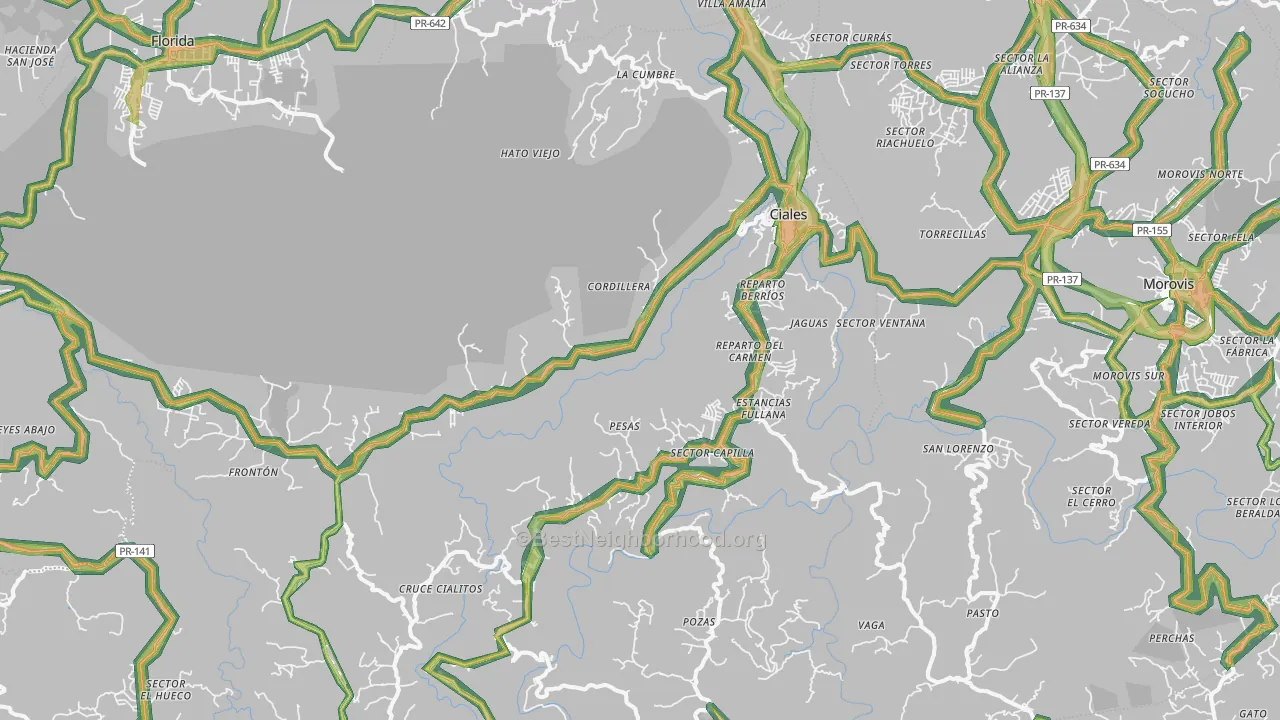 00638, PR Map of Noise Levels in 00638