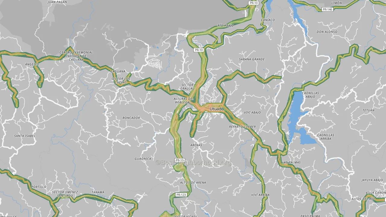 00641, PR Map of Noise Levels in 00641