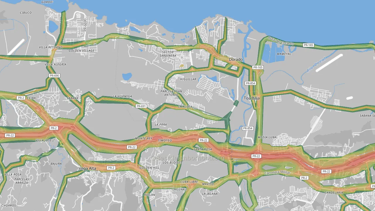 00646, PR Map of Noise Levels in 00646