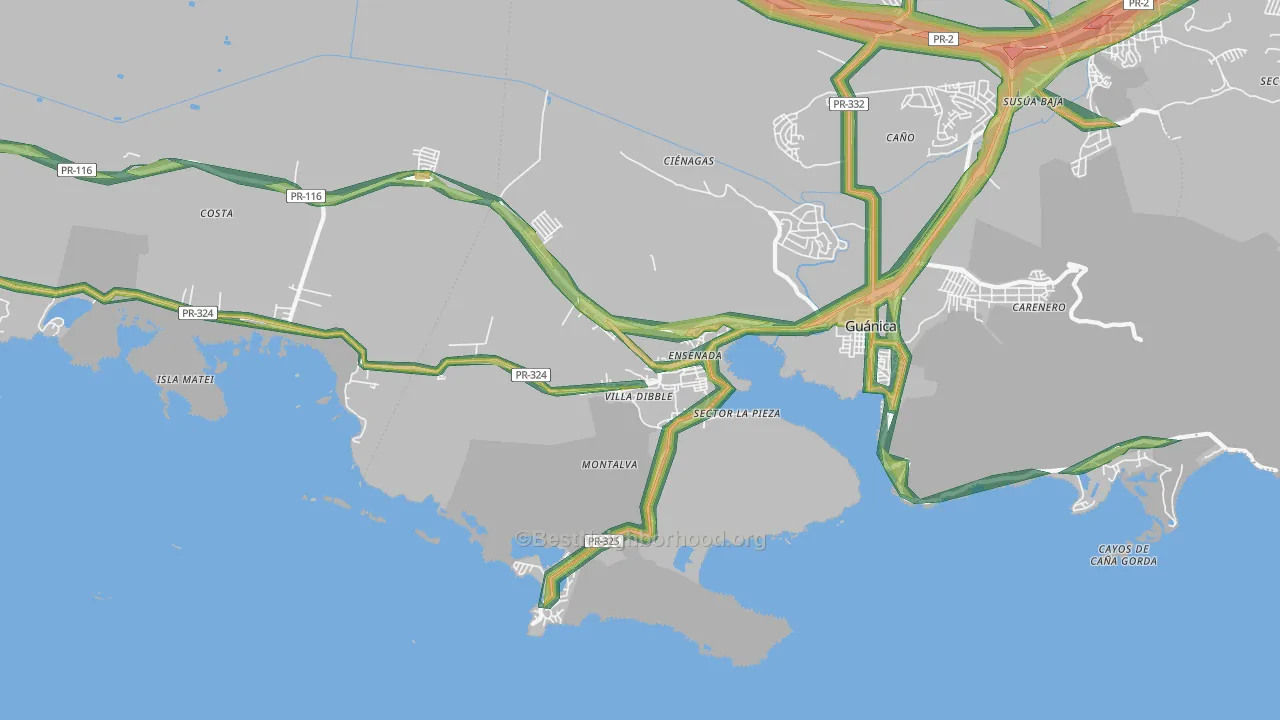 00647, PR Map of Noise Levels in 00647