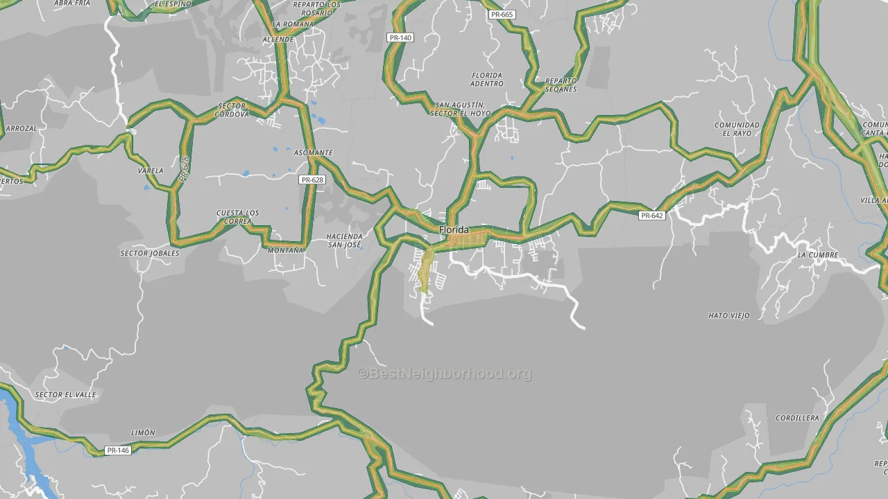 00650, PR Map of Noise Levels in 00650