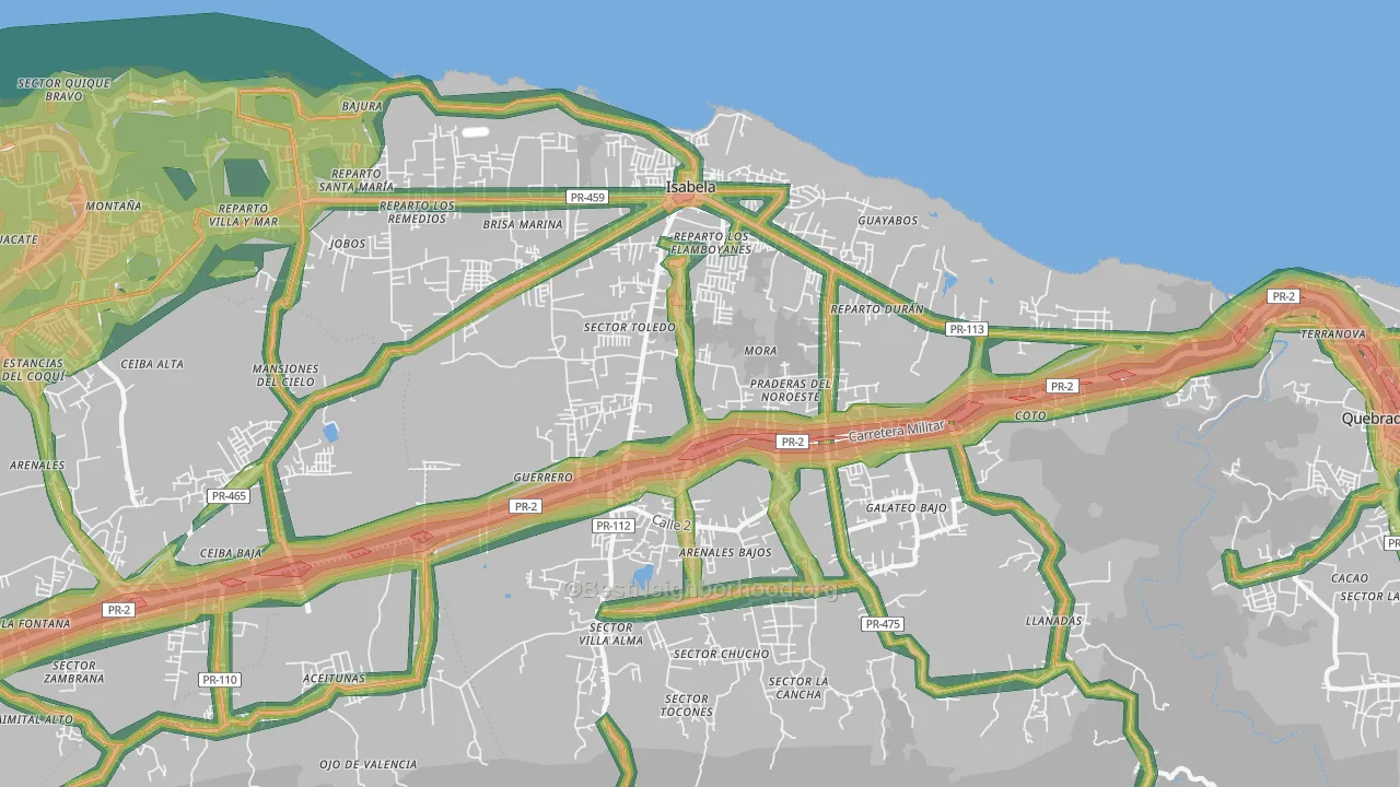 00662, PR Map of Noise Levels in 00662