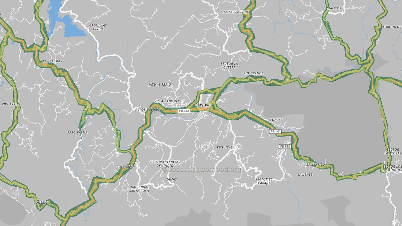 00664, PR Map of Noise Levels in 00664
