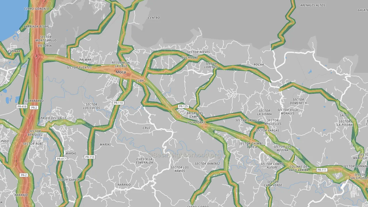 00676, PR Map of Noise Levels in 00676