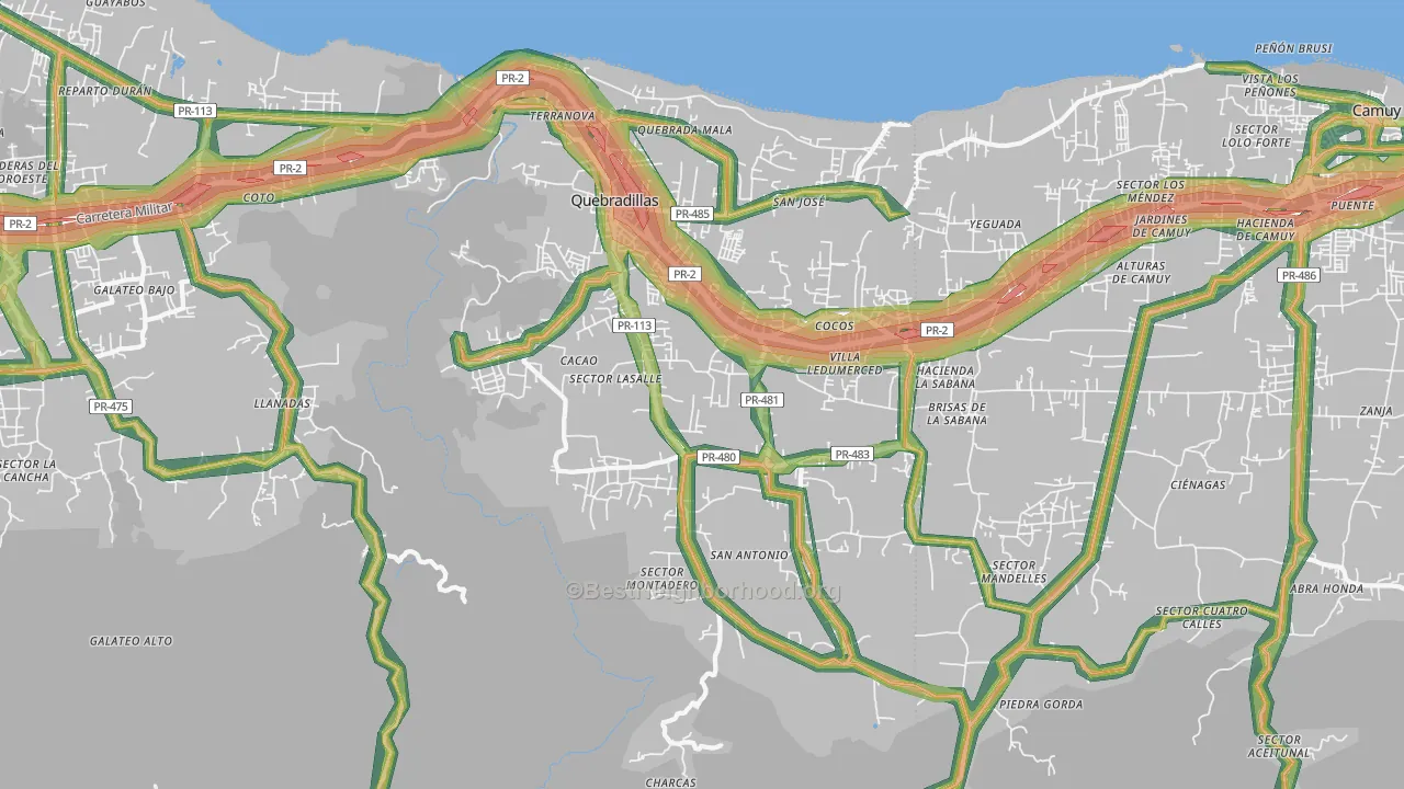 00678, PR Map of Noise Levels in 00678