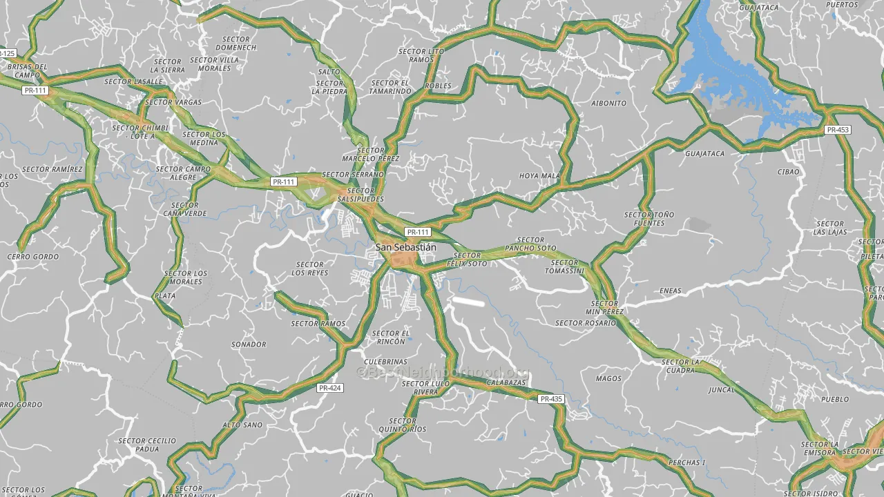 00685, PR Map of Noise Levels in 00685