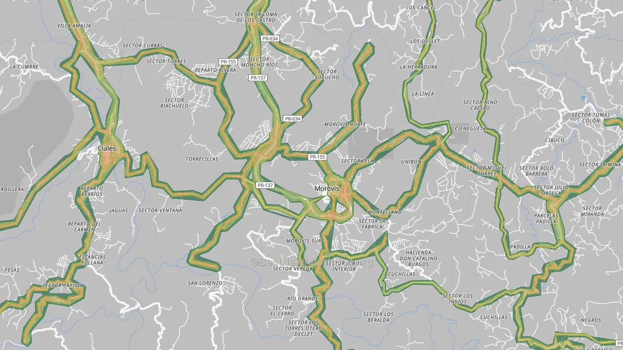 00687, PR Map of Noise Levels in 00687