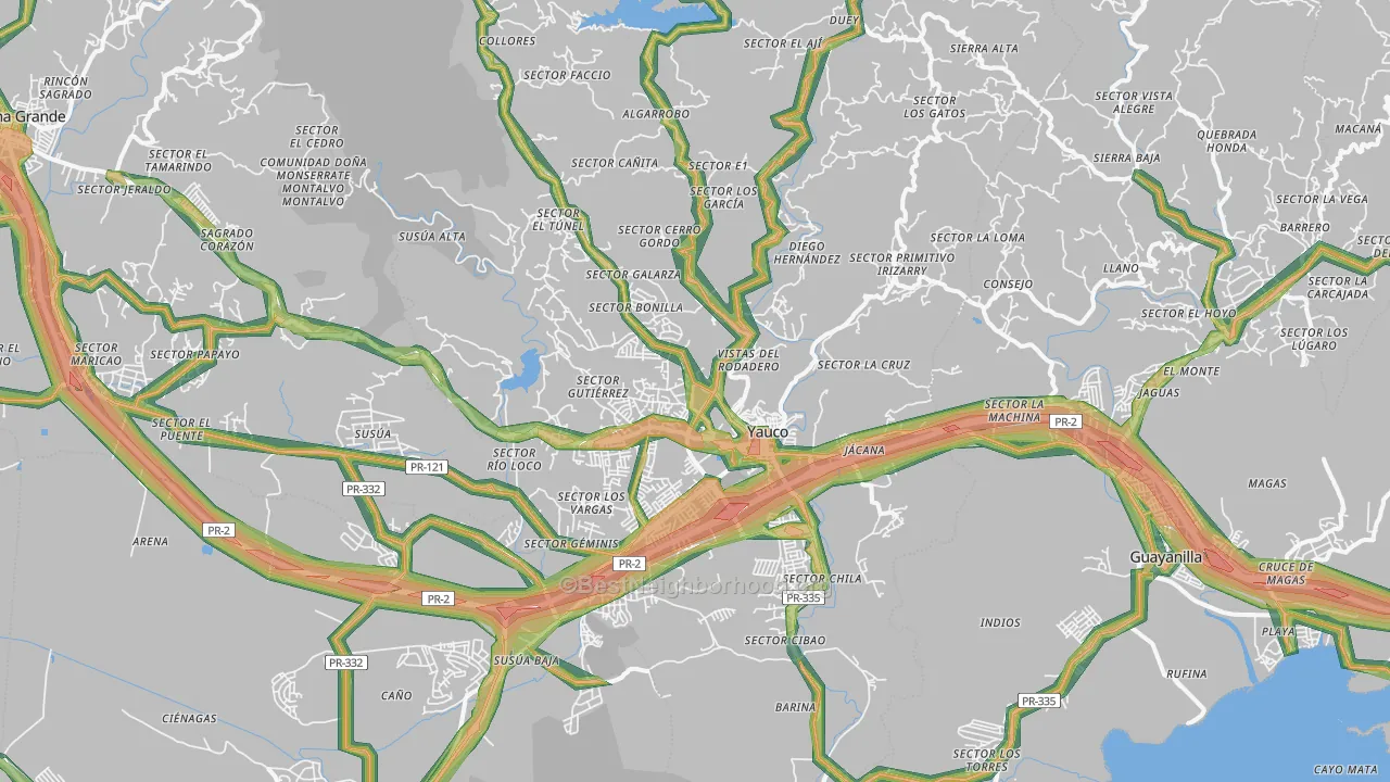 00698, PR Map of Noise Levels in 00698