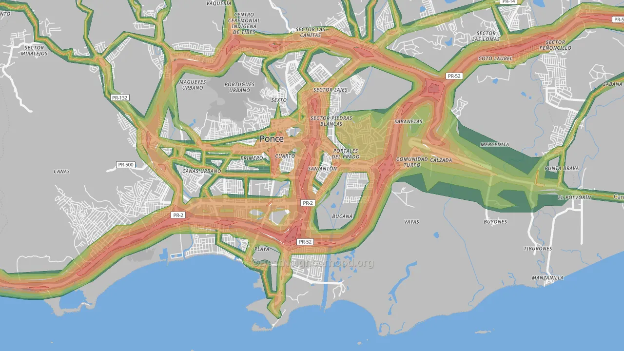 00716, PR Map of Noise Levels in 00716