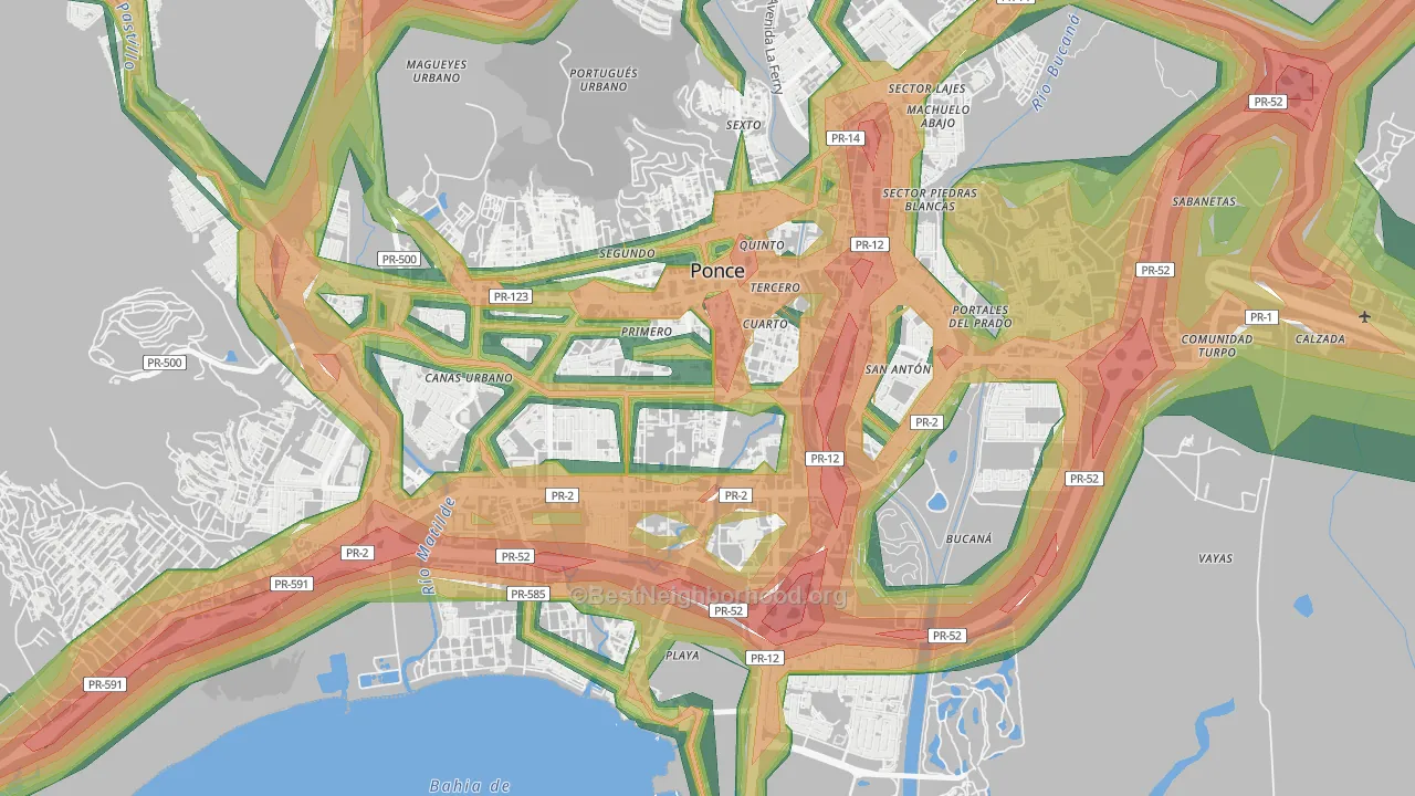 00717, PR Map of Noise Levels in 00717