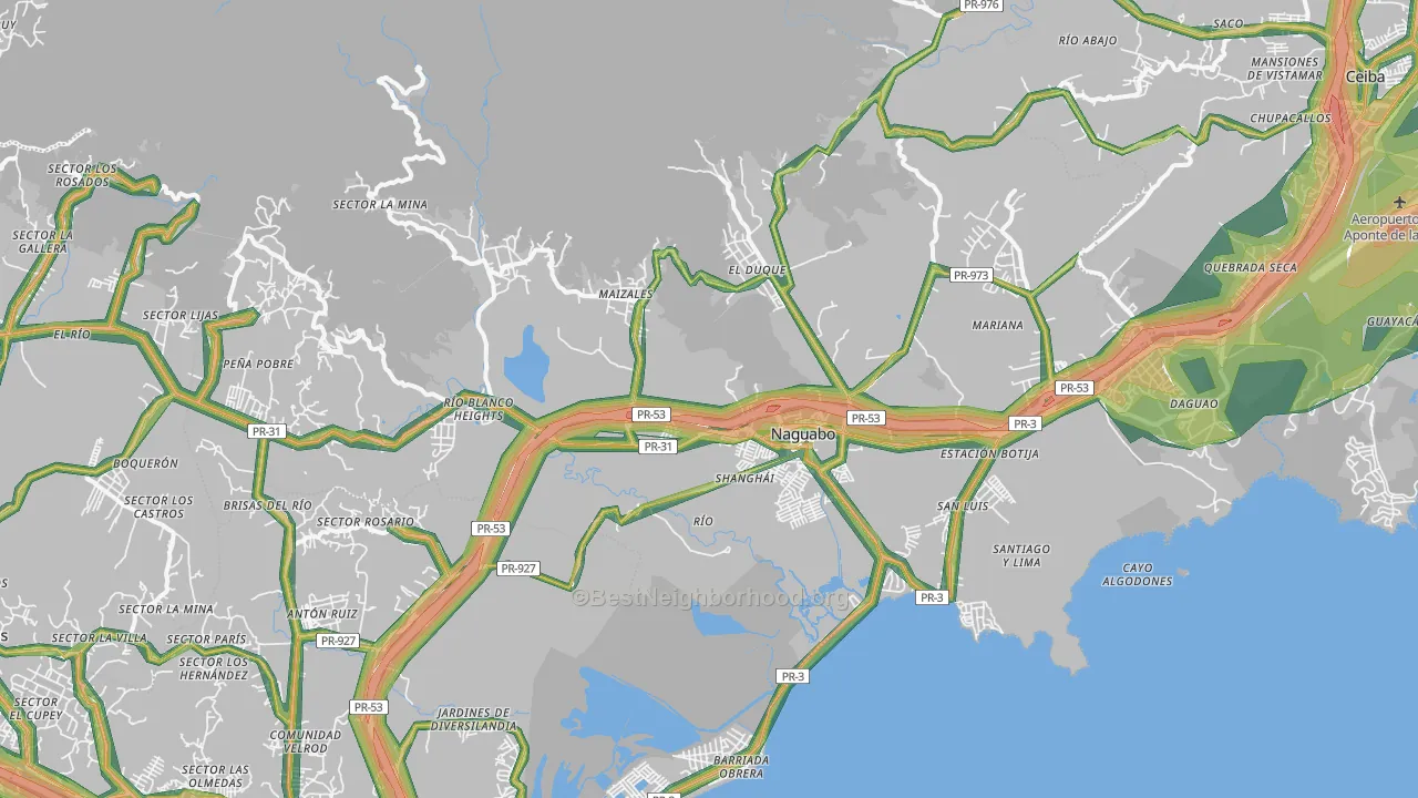 00718, PR Map of Noise Levels in 00718