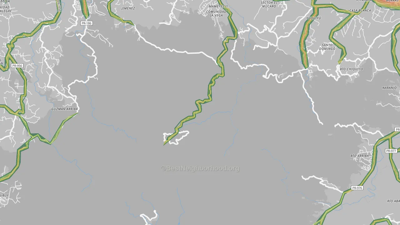 00721, PR Map of Noise Levels in 00721