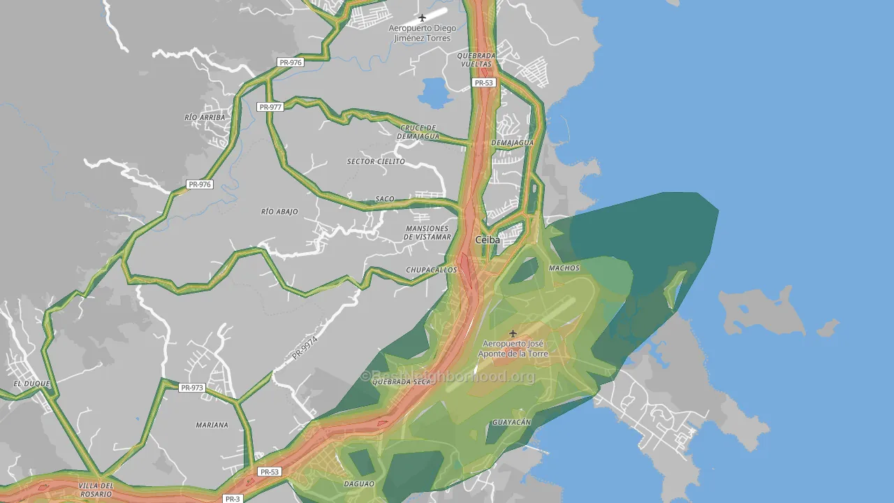 00735, PR Map of Noise Levels in 00735