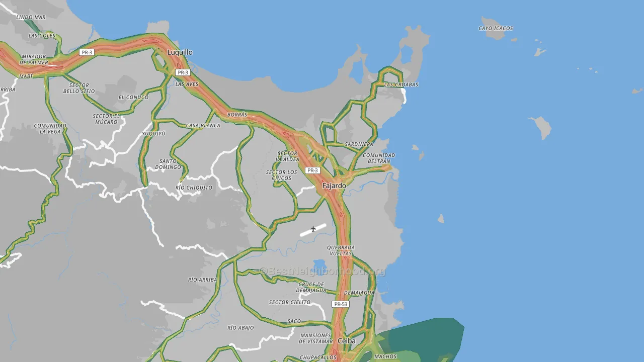 00738, PR Map of Noise Levels in 00738