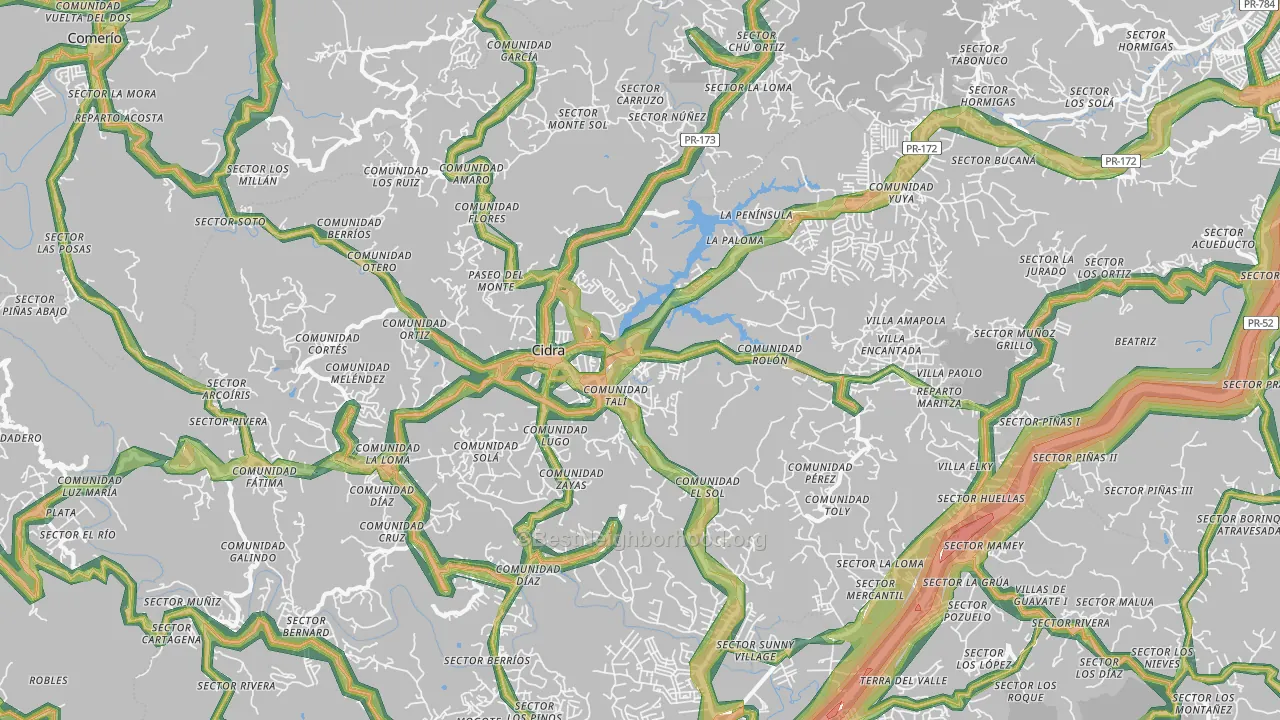 00739, PR Map of Noise Levels in 00739