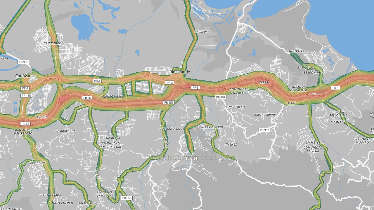 00745, PR Map of Noise Levels in 00745
