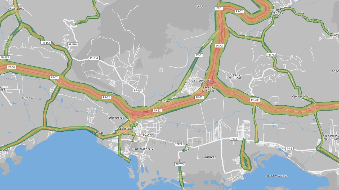 00751, PR Map of Noise Levels in 00751