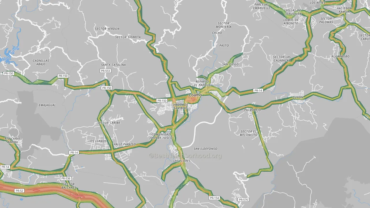 00769, PR Map of Noise Levels in 00769