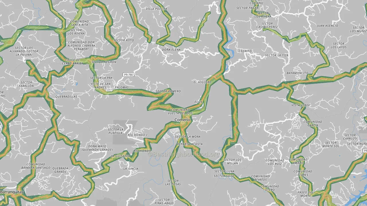 00782, PR Map of Noise Levels in 00782