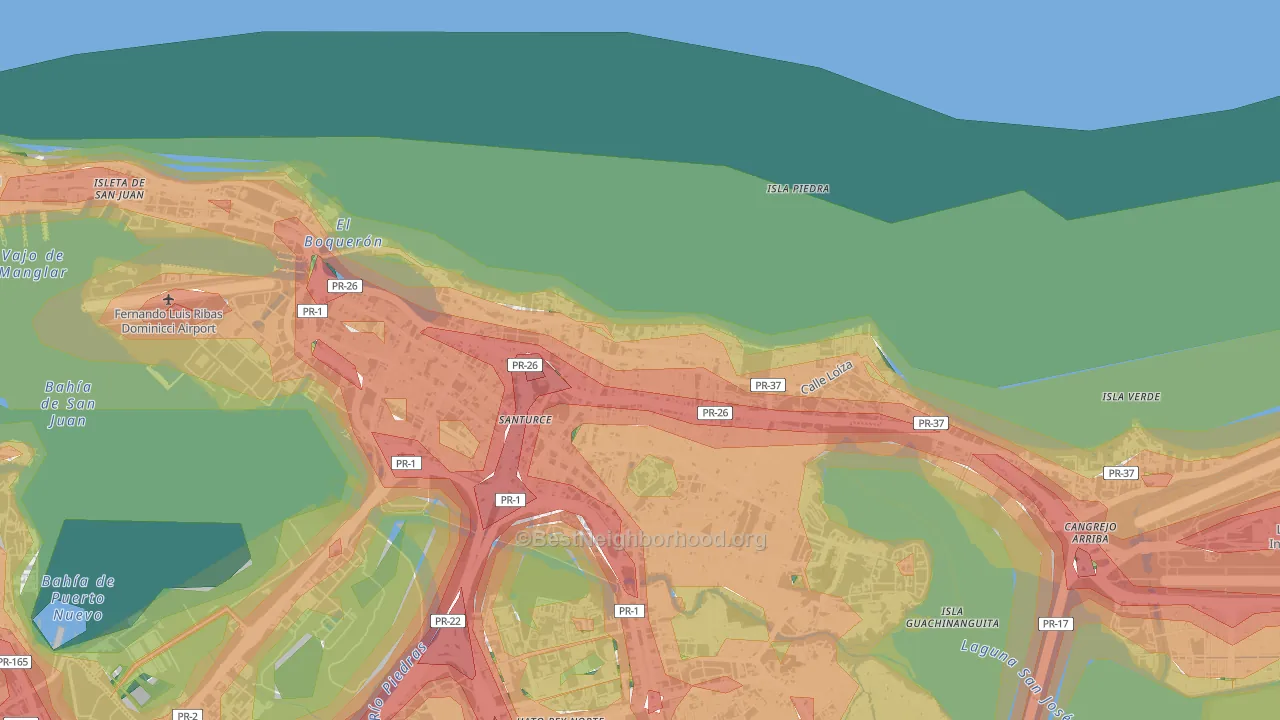 00911, PR Map of Noise Levels in 00911