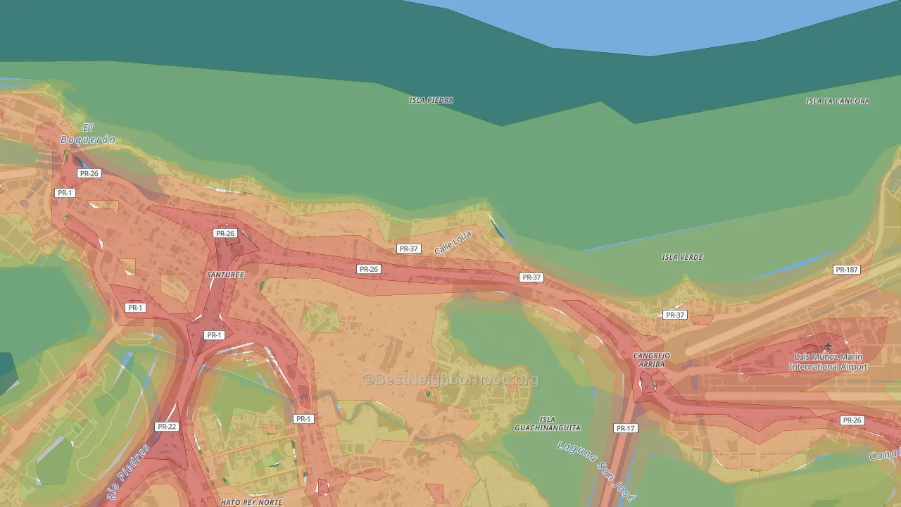 00913, PR Map of Noise Levels in 00913