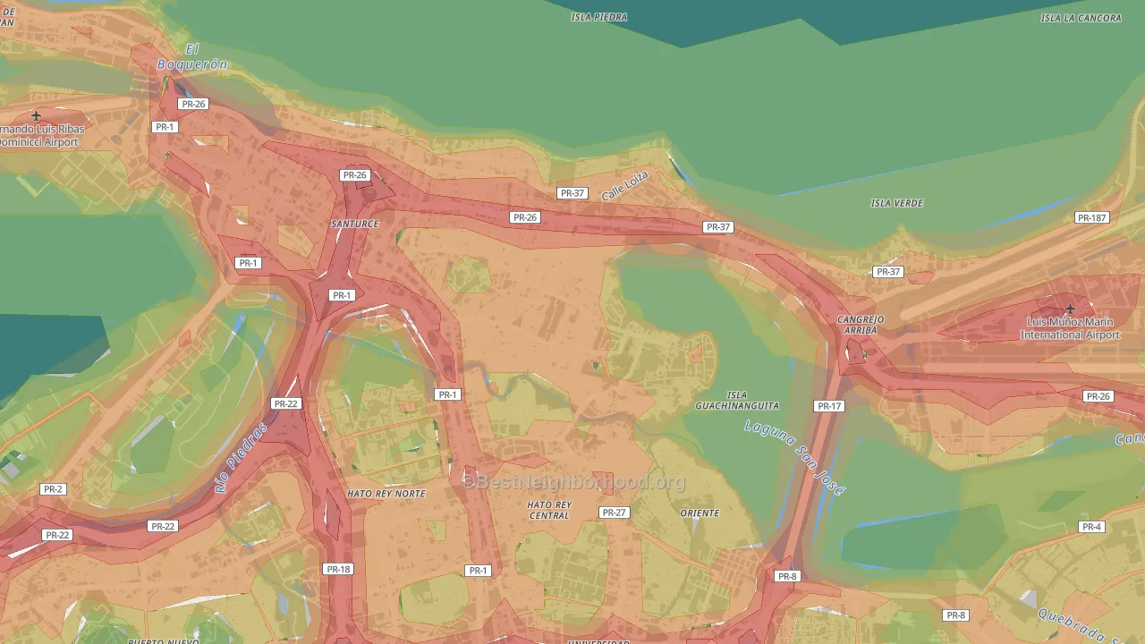 00915, PR Map of Noise Levels in 00915