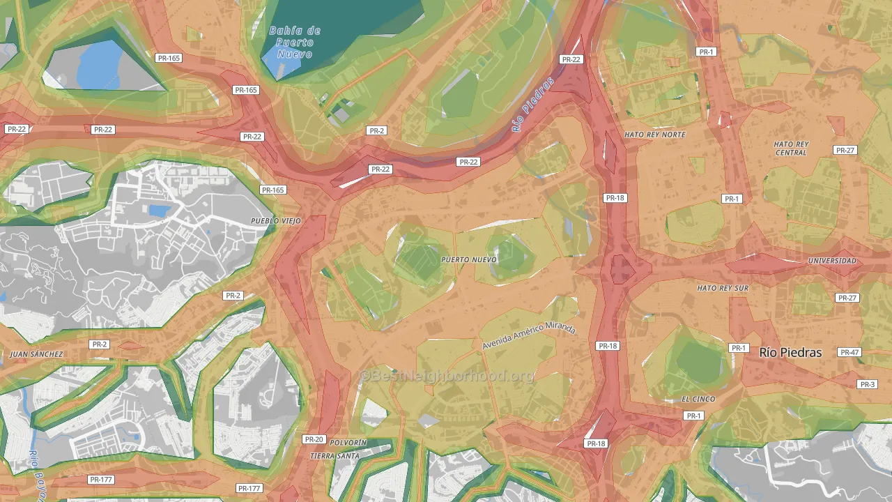00920, PR Map of Noise Levels in 00920