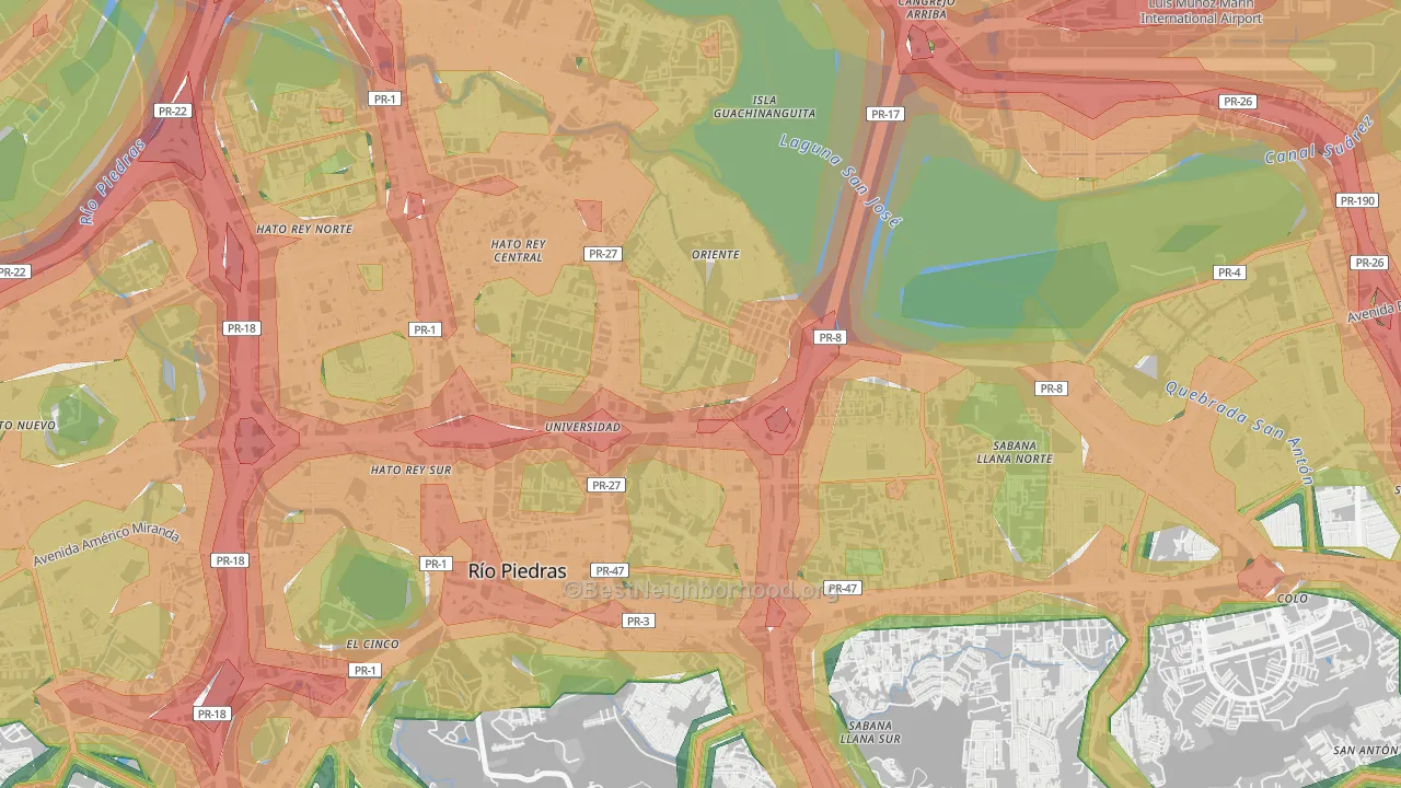 00923, PR Map of Noise Levels in 00923