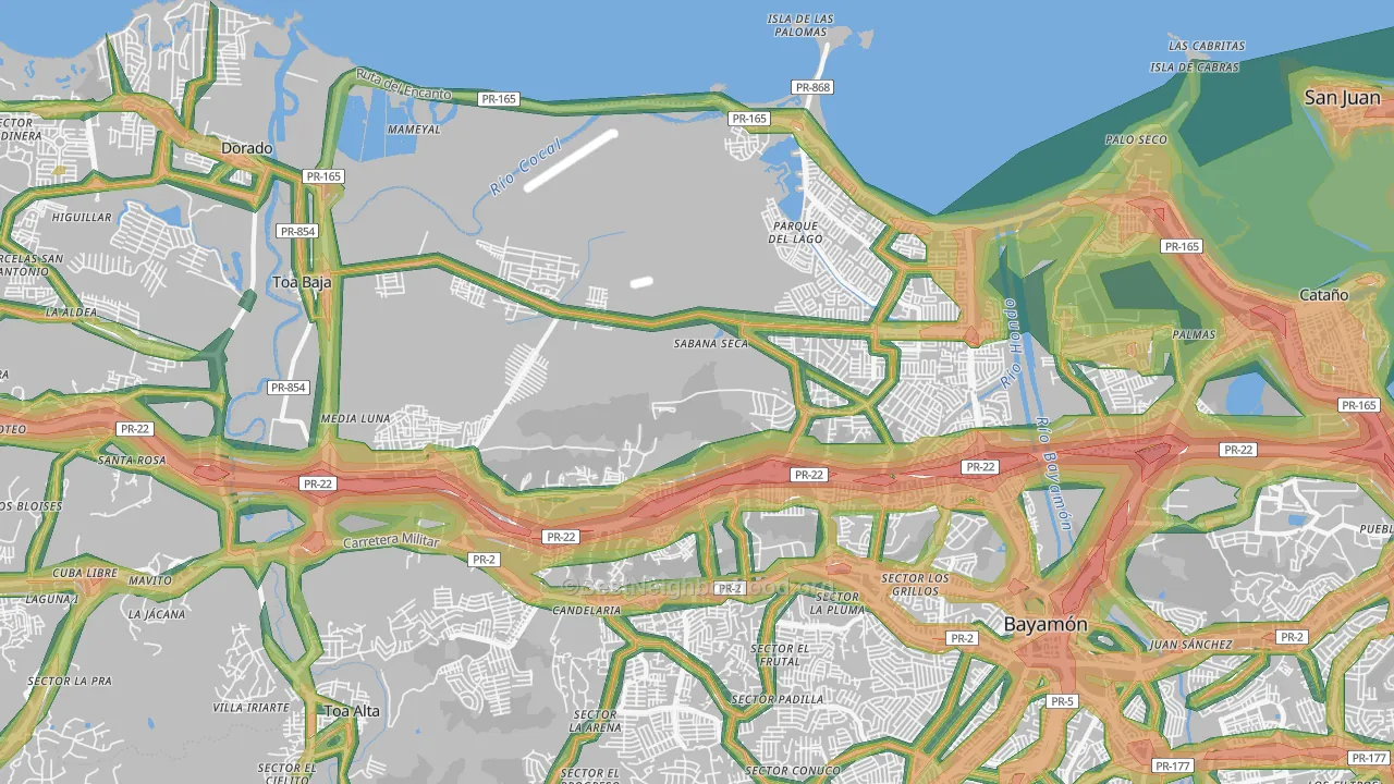00949, PR Map of Noise Levels in 00949