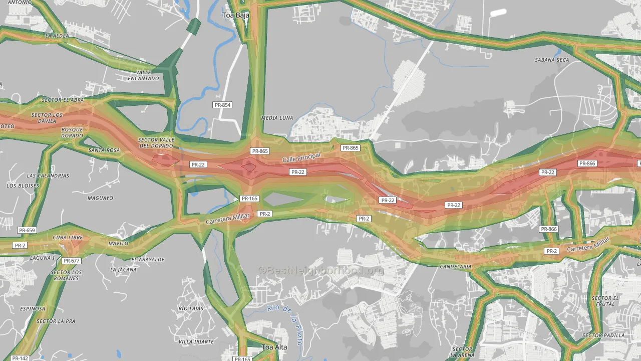 00951, PR Map of Noise Levels in 00951