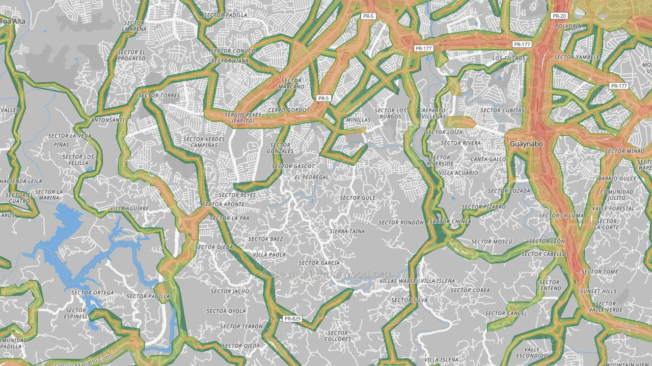 00956, PR Map of Noise Levels in 00956