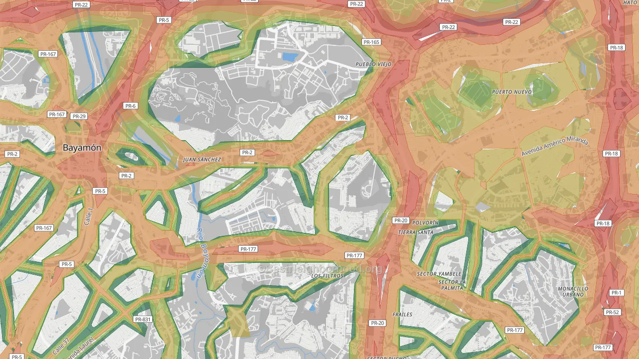 00966, PR Map of Noise Levels in 00966