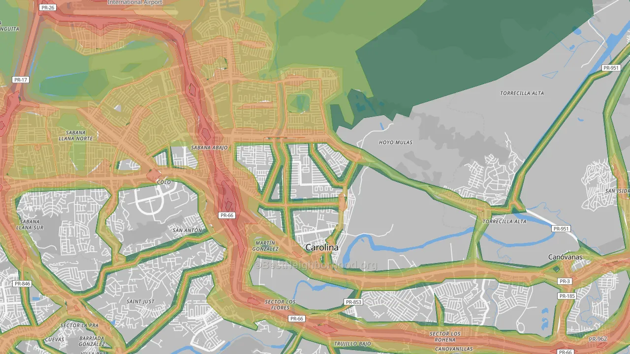 00985, PR Map of Noise Levels in 00985